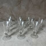 A lot of crystal glasses