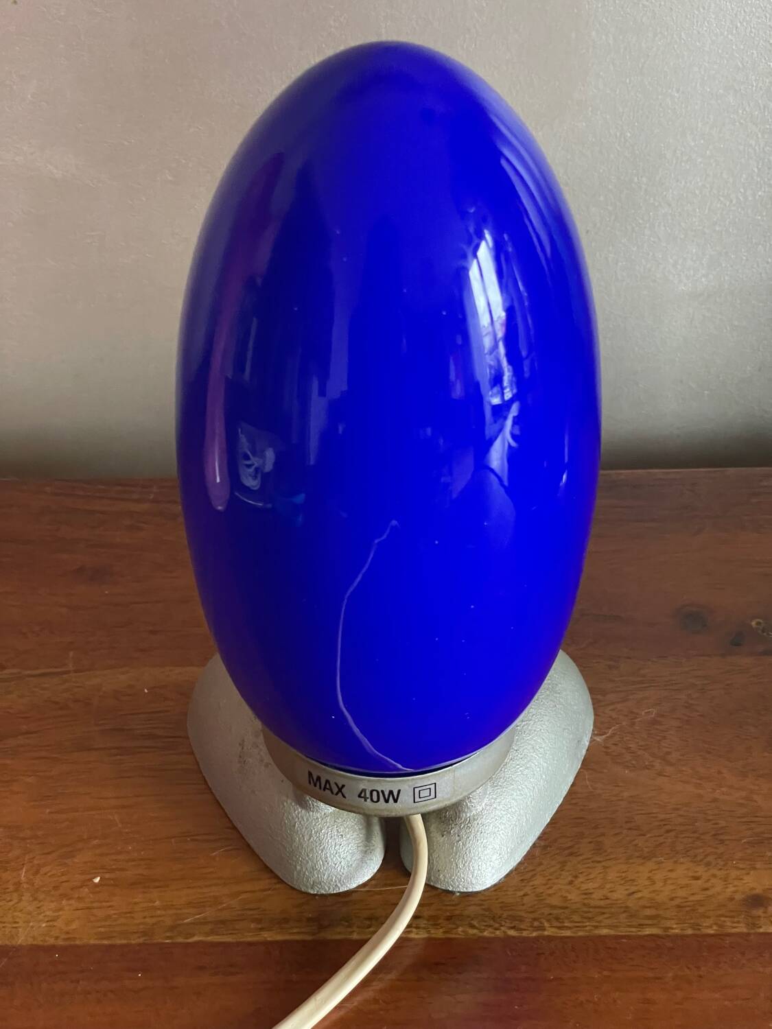 Vintage egg floor lamp