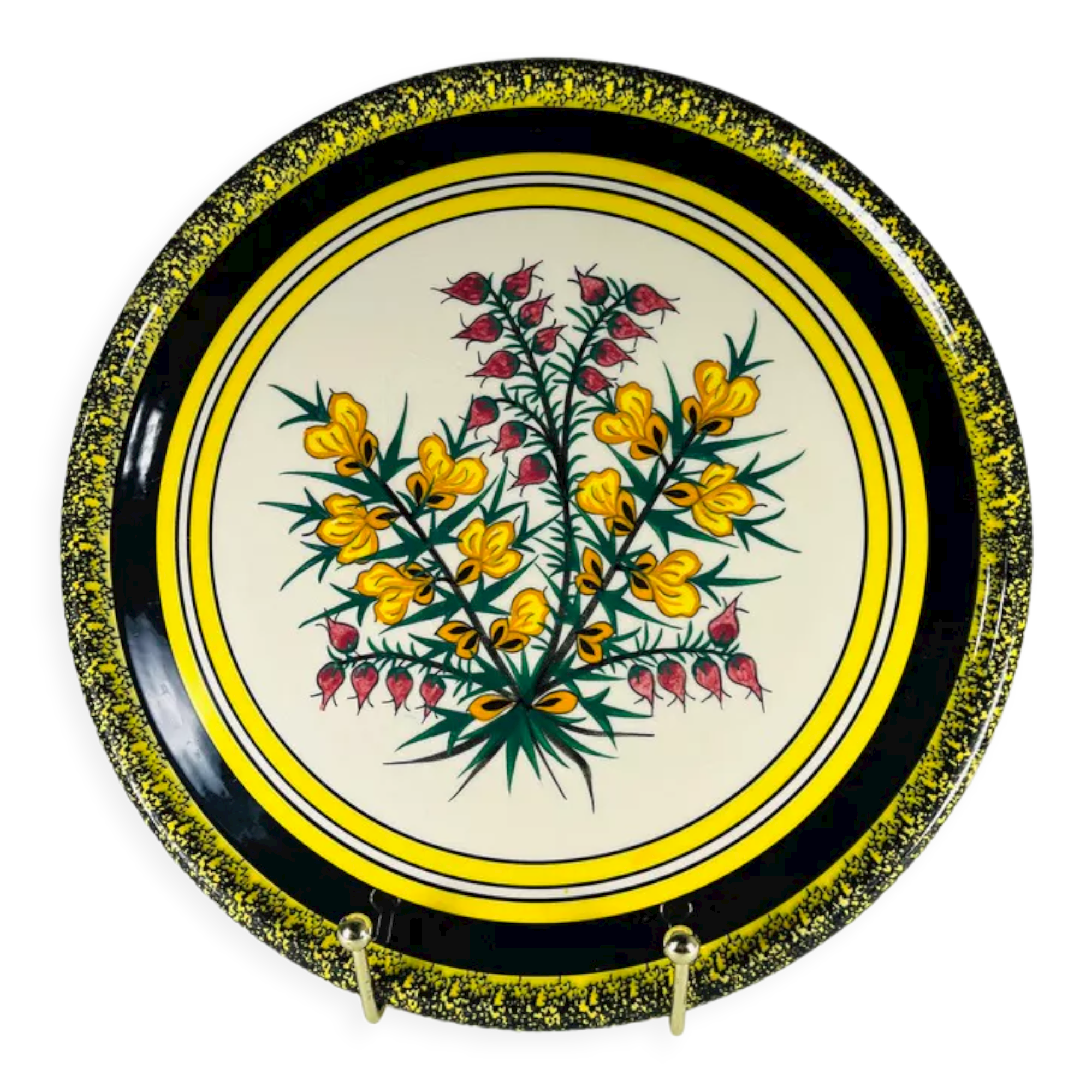 Cake dish Henriot Quimper Vintage breton 1950