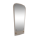 Decorative mirror with white painted wooden frame and gold details