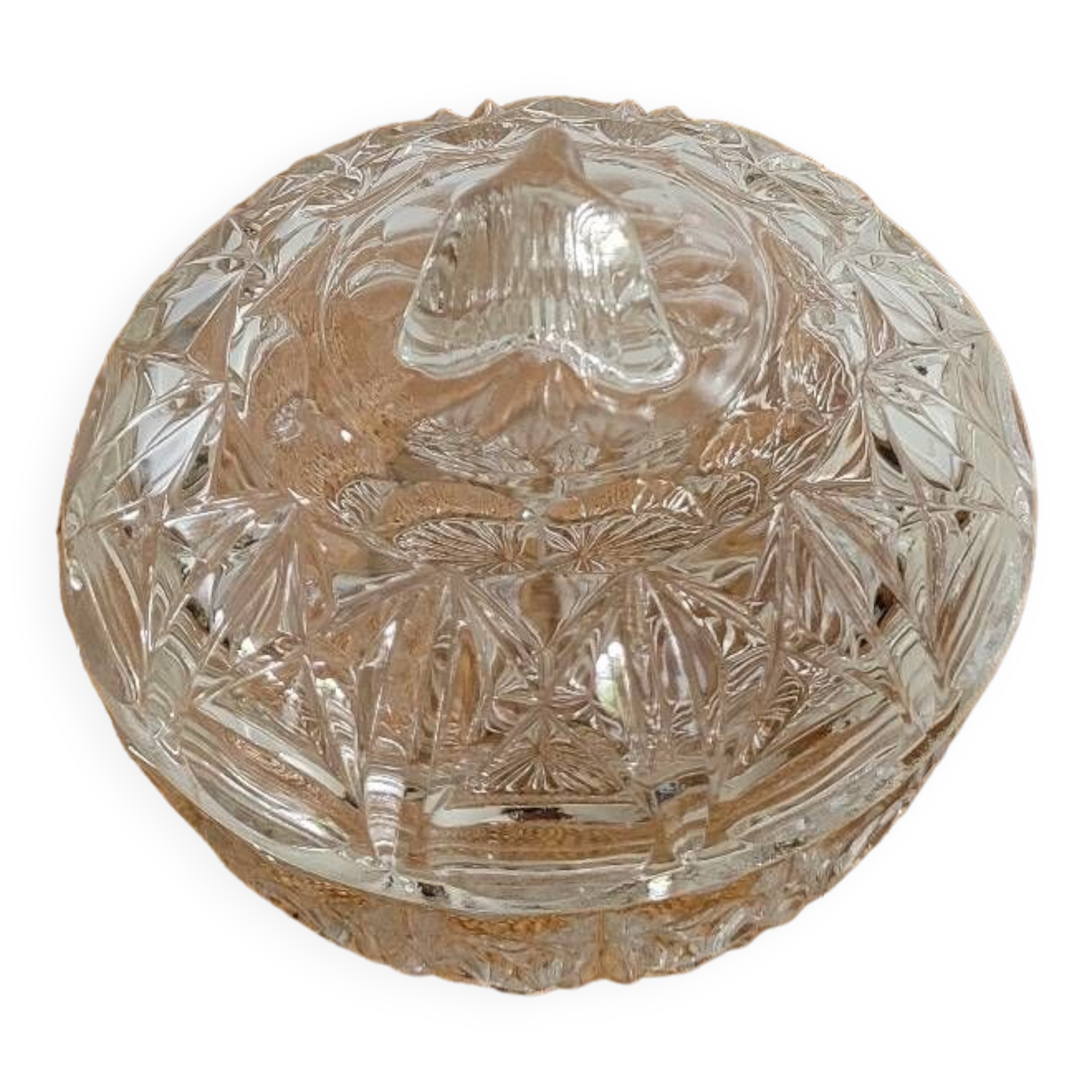 Bonbonnière / Sucrier en verre moulé n°2