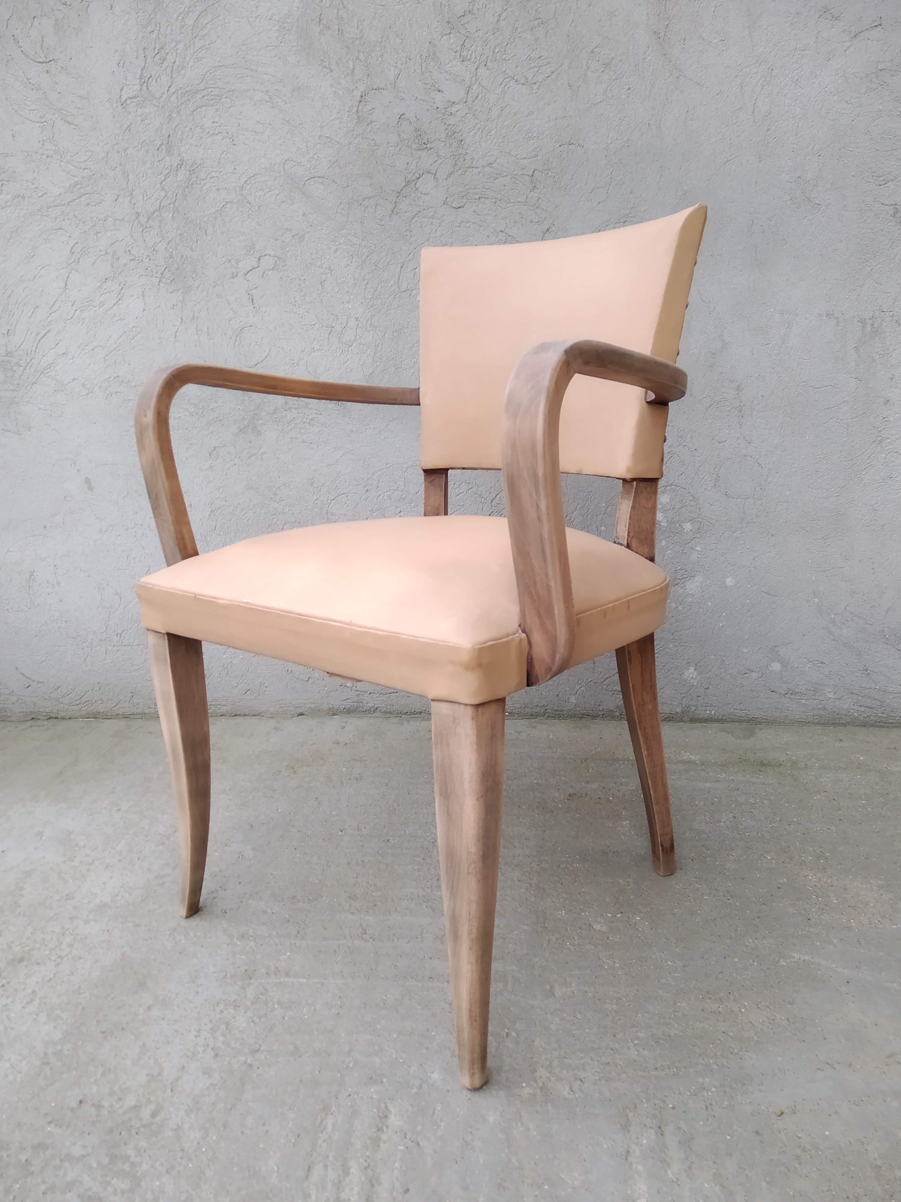 Art Deco bridge armchair
