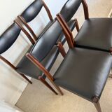 Lot de 4 chaises vintage scandinaves