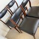 Lot de 4 chaises vintage scandinaves