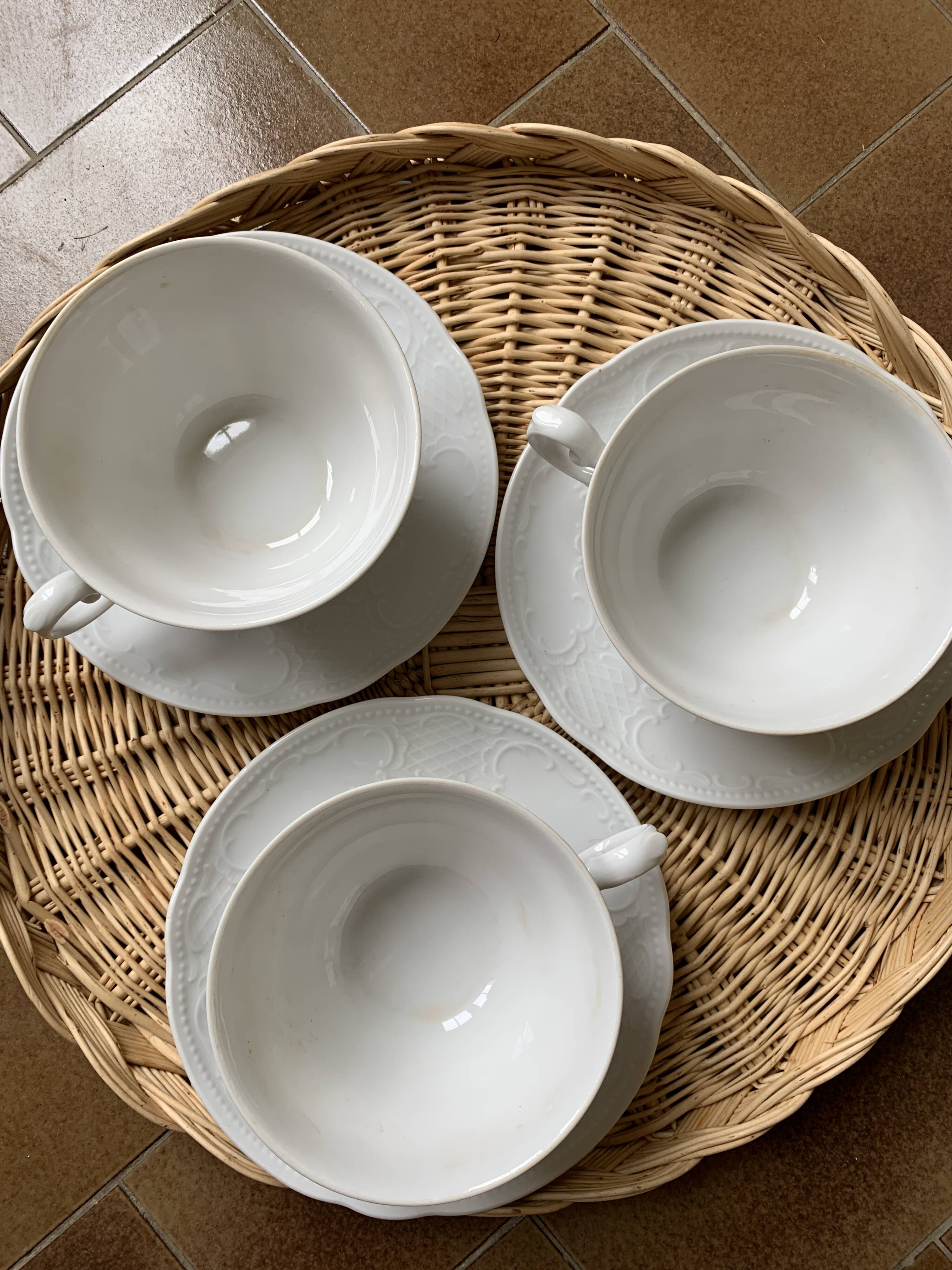 3 Seltmann Weiden Bavaria Porcelain Cups and Saucers