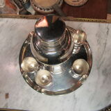 Shaker on set with 6 cups silver metal