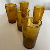 Set of 5 glasses Cups Biot 1960