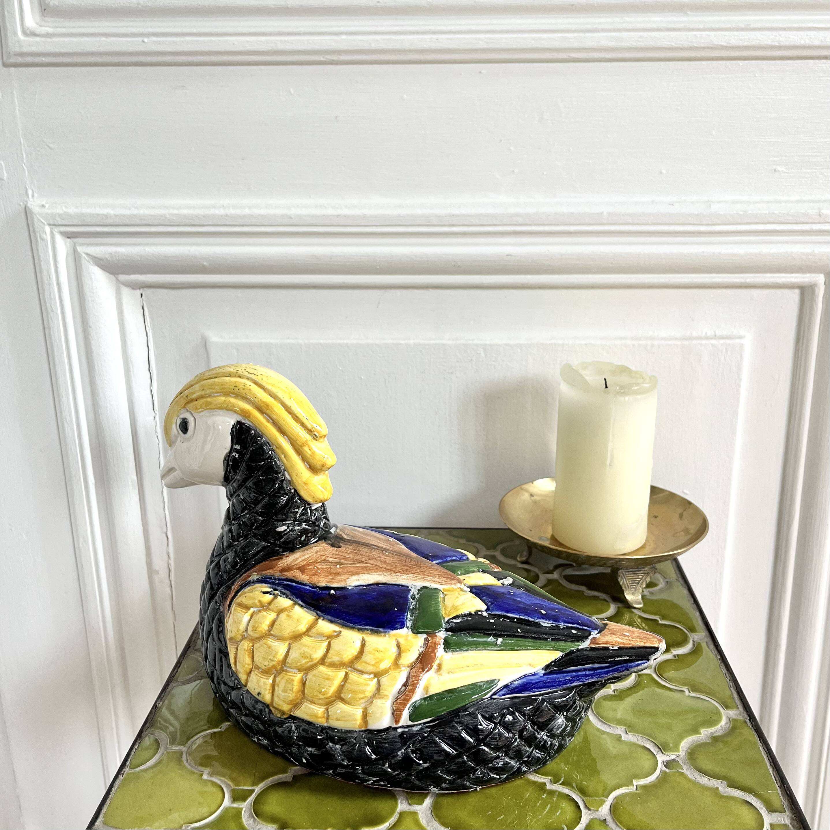Vintage ceramic duck