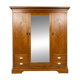 Large Art Nouveau cabinet in marquetry oak 1918-1930