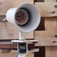White steel clamp spotlight lita 70s