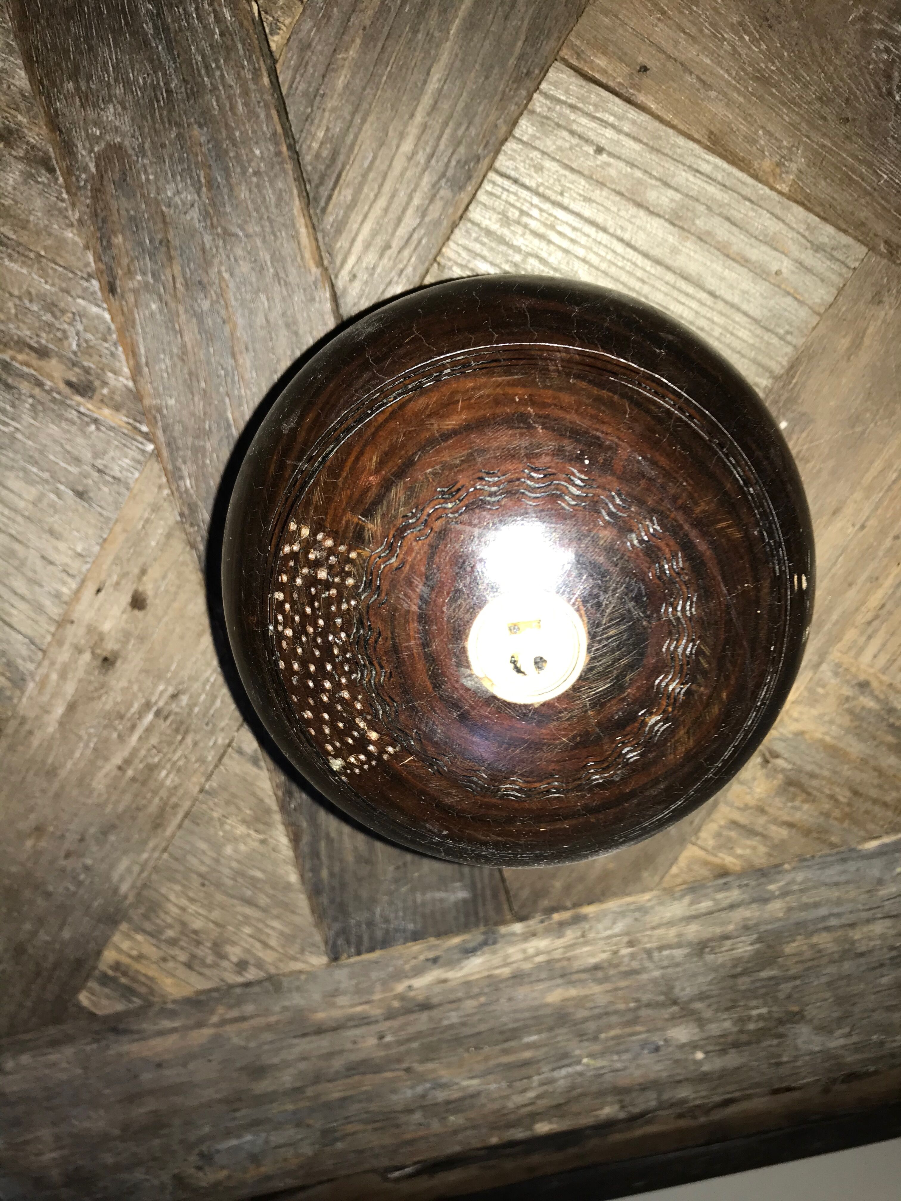 Former English bowling ball
