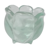 Vase en verre vert