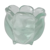 Green glass vase