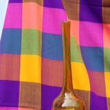 Biot bubble blown glass soliflore