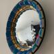 Vintage ceramic witch eye mirror
