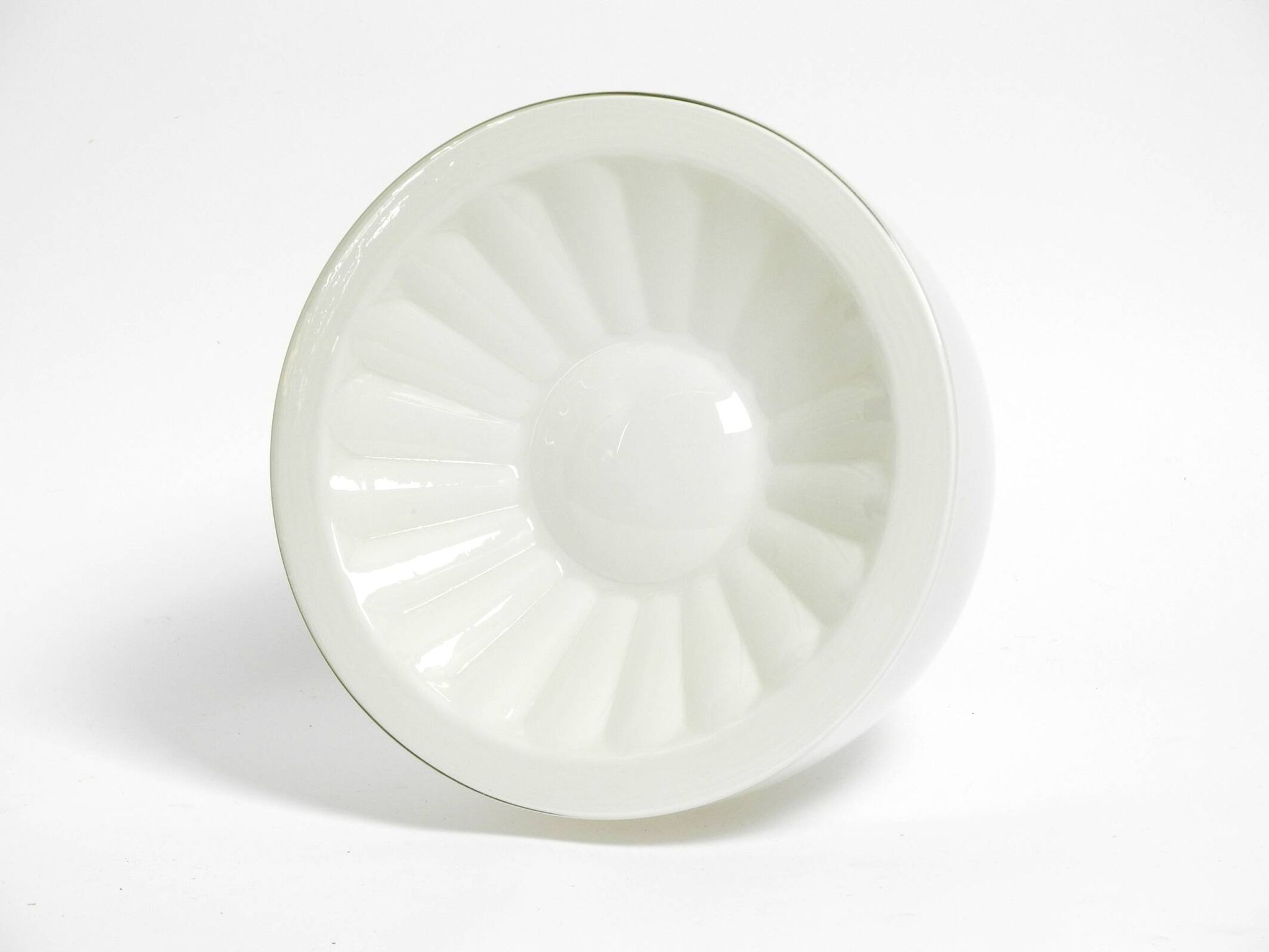 Beautiful large original Mid Century Bauhaus opal glass ceiling lamp