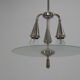 Art Deco Nickel-plated Chandelier, 1920s