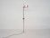 White metal design floor lamp, Italy 1980