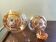 Pair of round Art Deco carafes