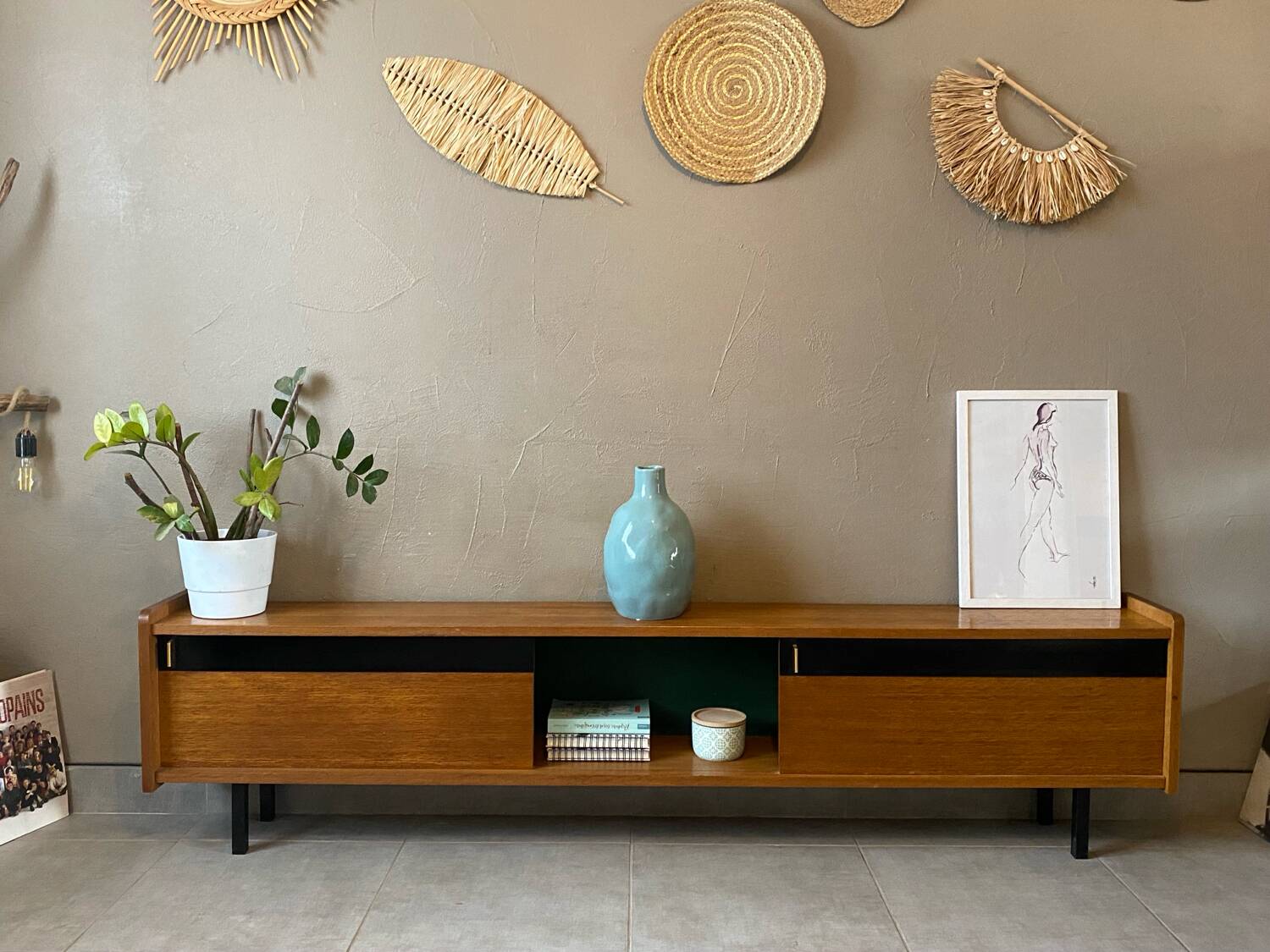 Vintage Maurice Pré attribution sideboard (shallow)