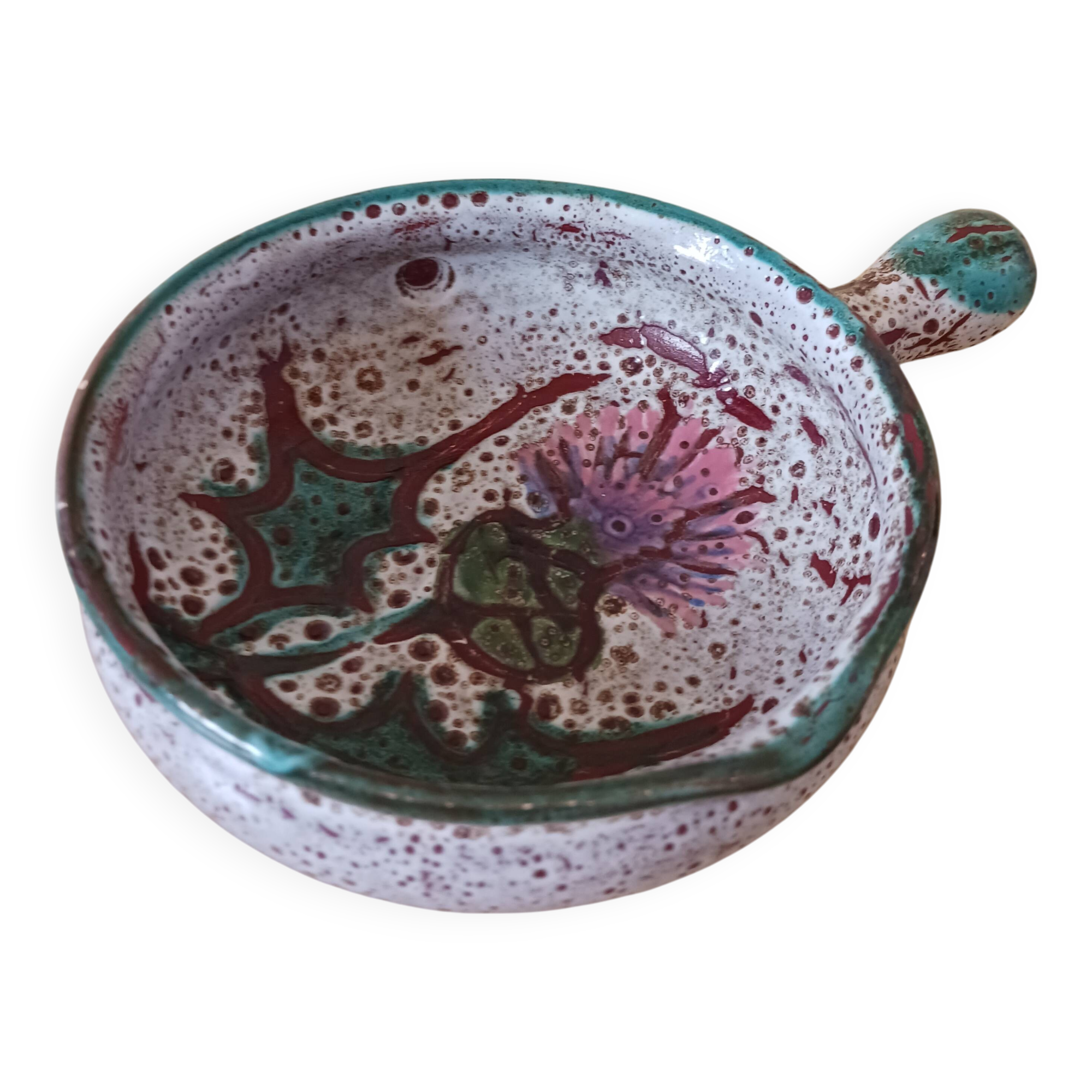 Cassolette ,motif chardon de Vallauris