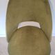 Furry barrel chair