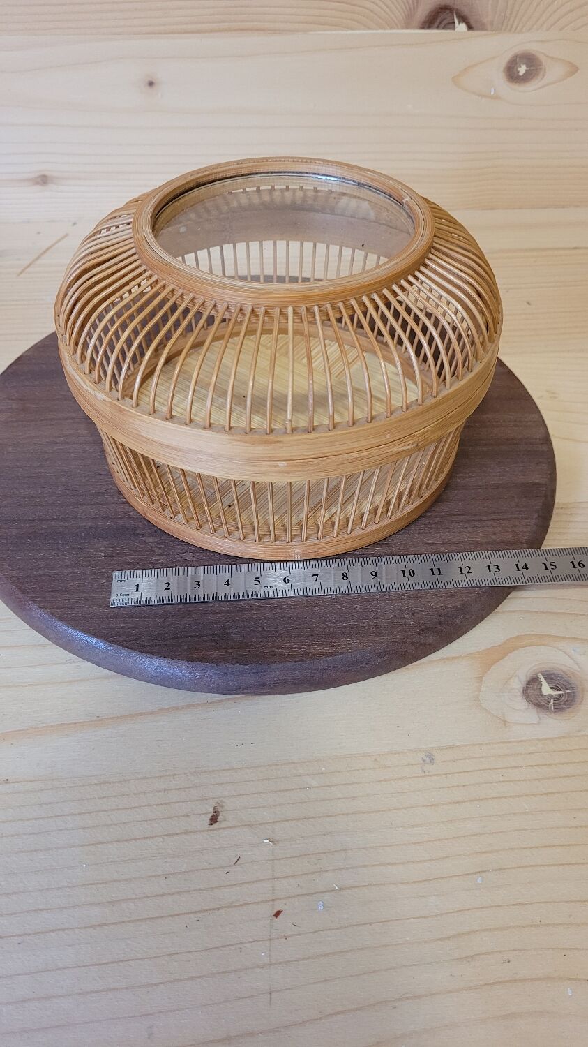 Vintage birdcage basket