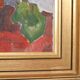 Original Swedish oil on canvas – “Winter Cyclamen” by Majken Bergvin (1922–2012) – 1965 – vintage & framed – 62 × 43 cm