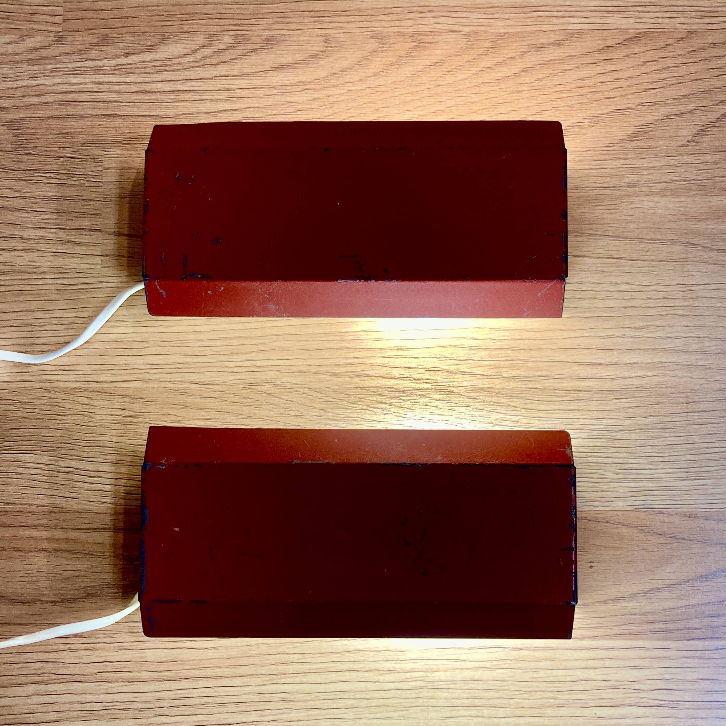 A PAIR OF MODULAR WALL LIGHTS 1950.