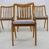 1960s beech dining chairs Czechoslovakia
