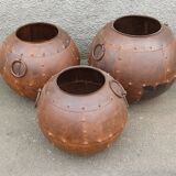 Set of 3 metal pots