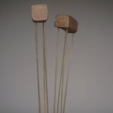 Sculpture cinétique abstraite en métal, dans le style de Harry Bertoia, années 1960