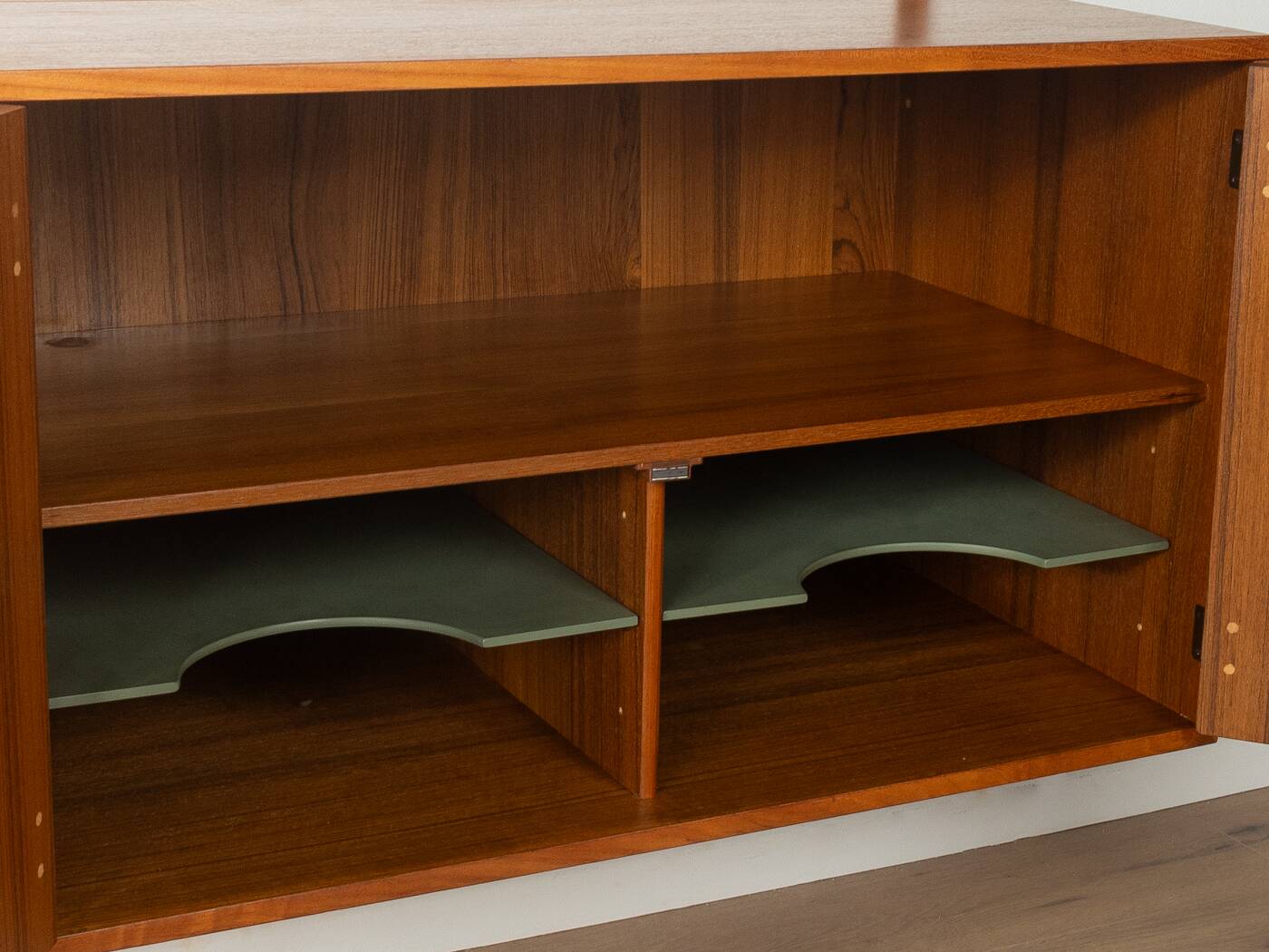 FM Møbler wall unit by Kai Kristiansen, 1960s, teak, restored
