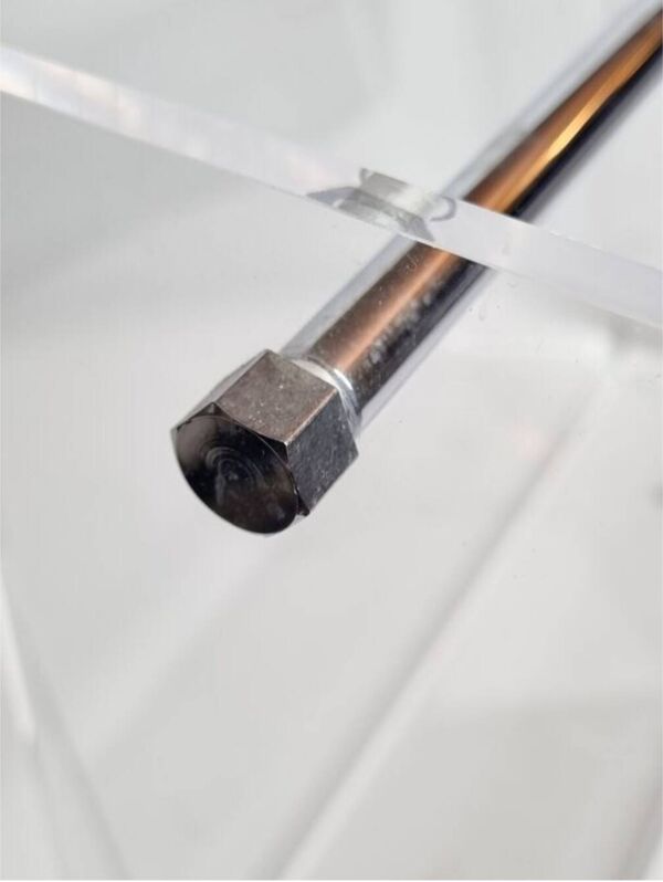 Porte-revues vintage en plexiglas transparent – Design David Lange – 70/80s