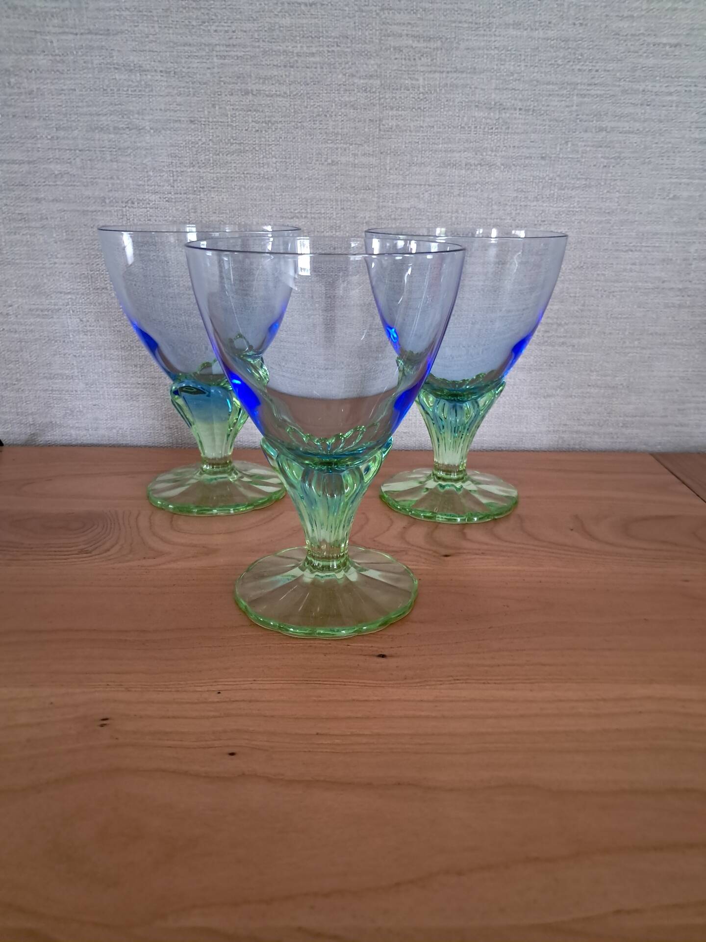 3 verres Bormioli Rocco Bahia années 80