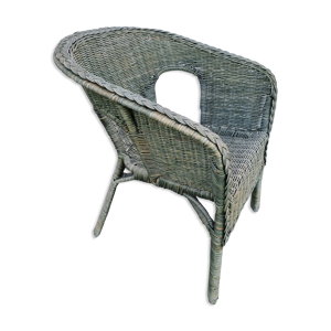 fauteuil rotin de 1980