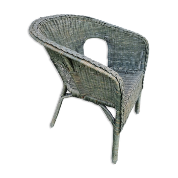 Fauteuil rotin de 1980