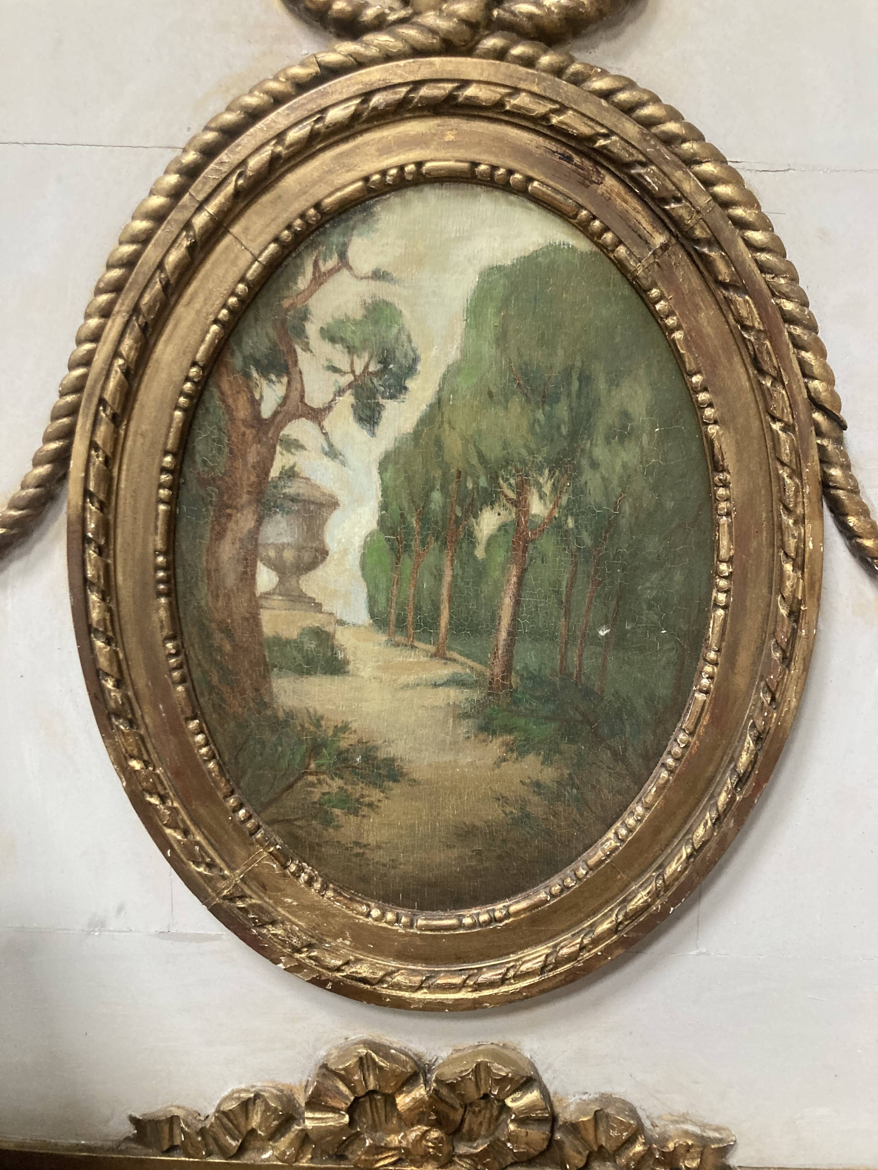 Louis XVI style trumeau late 19th century 110x160cm