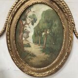 Louis XVI style trumeau late 19th century 110x160cm