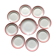 Dessert service plates and dish in Luneville porcelain