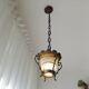 Antique Gothic ceiling lamp bronze  1920