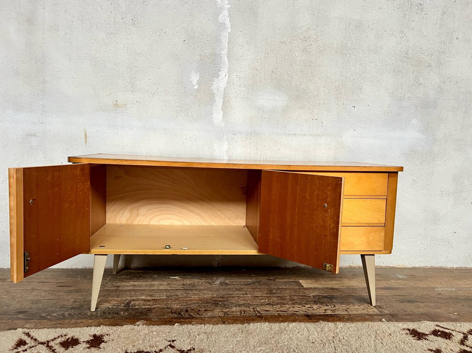 Vintage Scandinavian TV cabinet sideboard