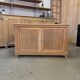 Two-door raw oak sideboard