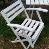 Folding wooden garden furniture