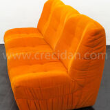 Orange sofa 70'