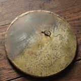Round Mirror Flower Antique Brass