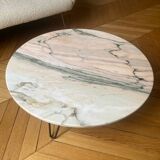 Coffee table, 70s marble top