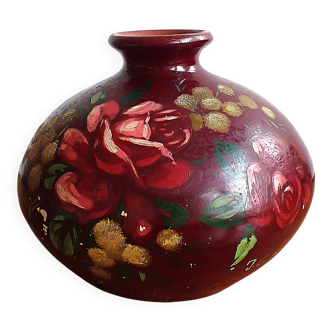 Hand-painted vase signed j.g. maire - 1920s/30s