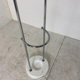 Vintage chromium and Carrara marble coat hanger Italy 1970s