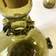 Blown glass liqueur carafe and its 4 small glasses
